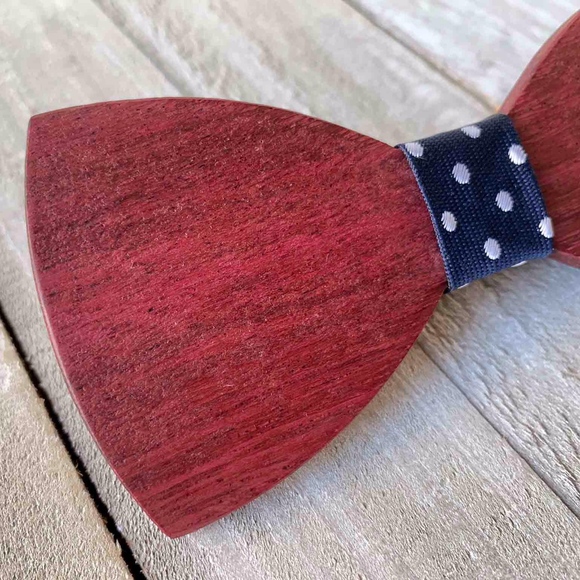 Men's Wooden Bow Tie - Picture 4 of 6